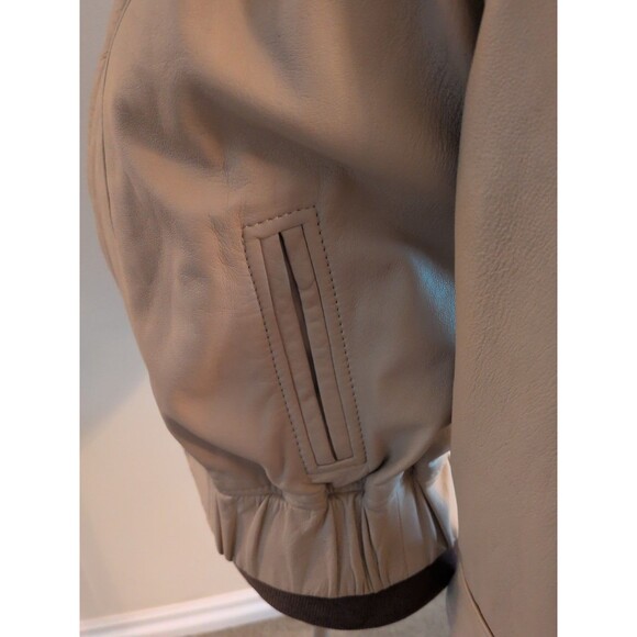 For Joseph XS Jacket Biker Luxury Cream Leather feminine Moto Fairy Whimsey - Picture 7 of 12